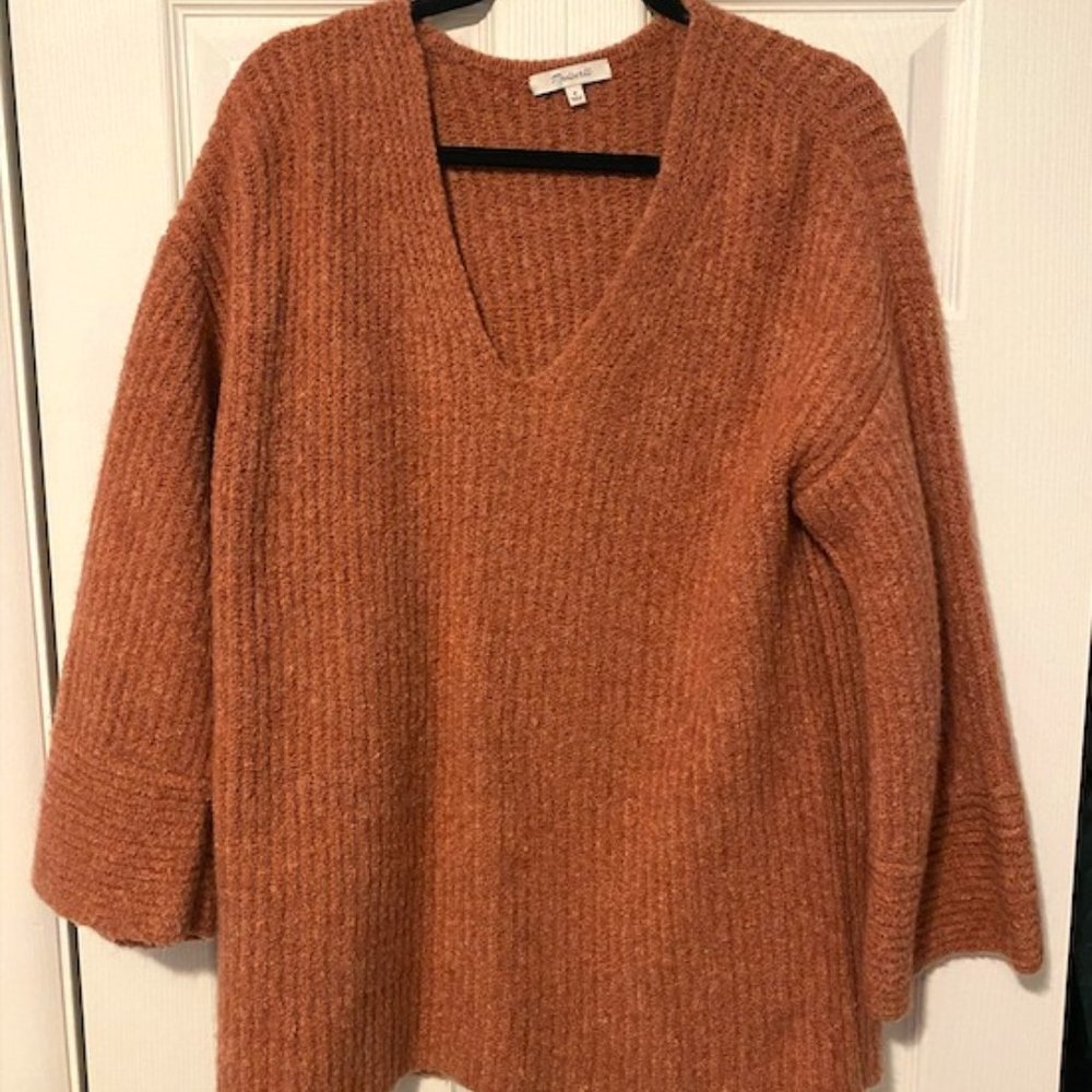 Oversized Madewell Cashmere + Wool blend sweater